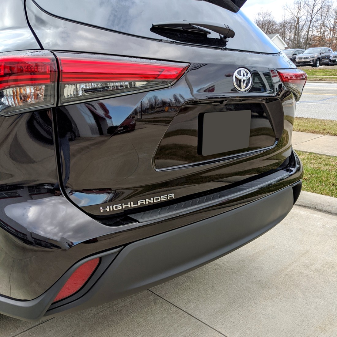 Toyota Highlander Rear Bumper Protector 2020 2024 / R